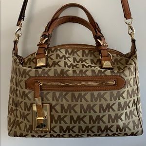 Michael Kors Logo Small Duffle Satchel